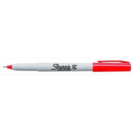 Sharpe Manufacturing Sharpie 077416 Non-Washable Quick-Drying Waterproof Permanent Marker; Red; Pack - 12 77416